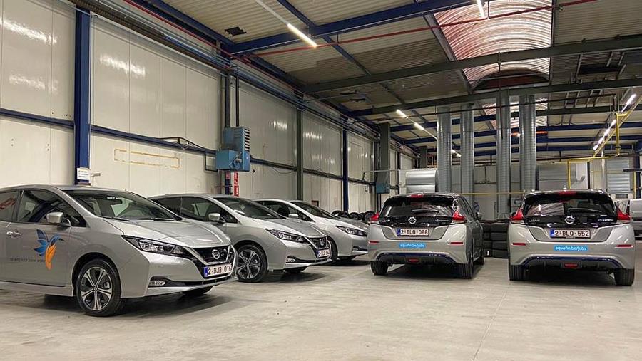 Aquafin breidt elektrische vloot uit met 22 Nissan LEAF