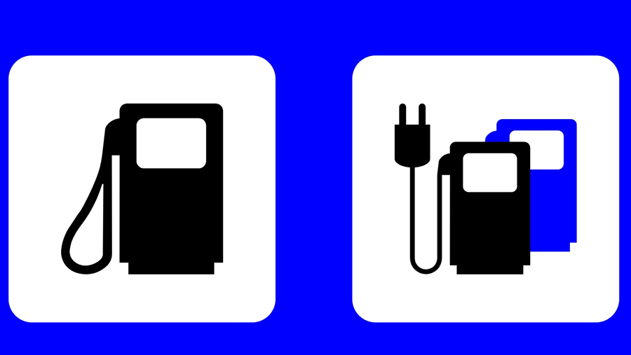 Nieuwe borden wijzen elektrische laadpunten langs snelwegen aan