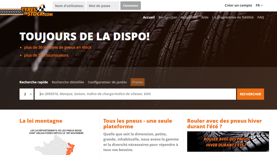 Tyres in Stock: votre spécialiste du pneu