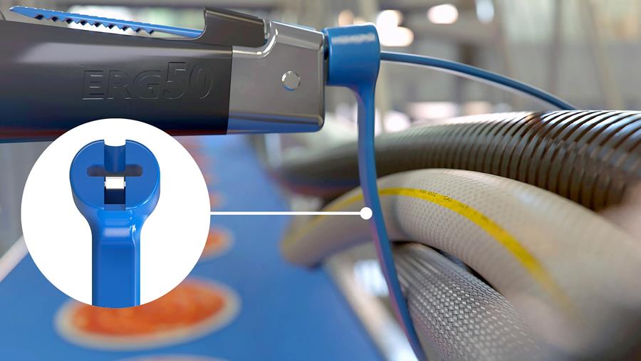 Antimicrobiële en detecteerbare kabelbinders voor hygiënegevoelige omgevingen